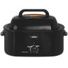 Small 20 Quart Stainless Steel Deep Turkey Electric Roaster Oven With Rack Black Home Kitchen