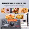 VEVOR Commercial Electric Deep Fryer 9.1Qt Countertop Deep Fryer Dual Detachable Tanks 1500W